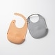 preview thumbnail 8 of 10, Roll & Lock 2 Pack Bib Dove Grey + Toffee