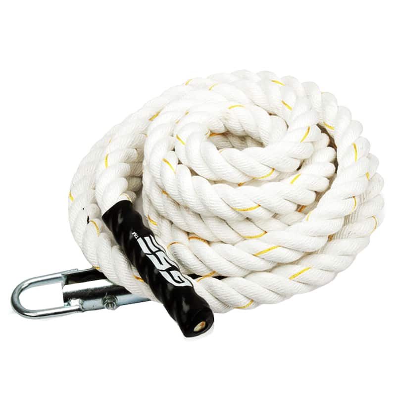 GSE™ 1.5" Gym Climbing Rope, Workout Rope for Indoor/Outdoor and Home Workouts. Great for Climbing Exercises, Strength Training - 20-ft