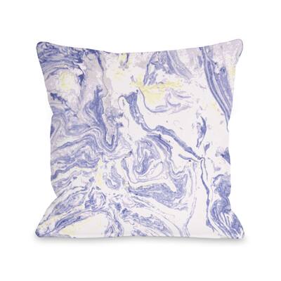 Marble Meadow - Purple Pillow by OBC