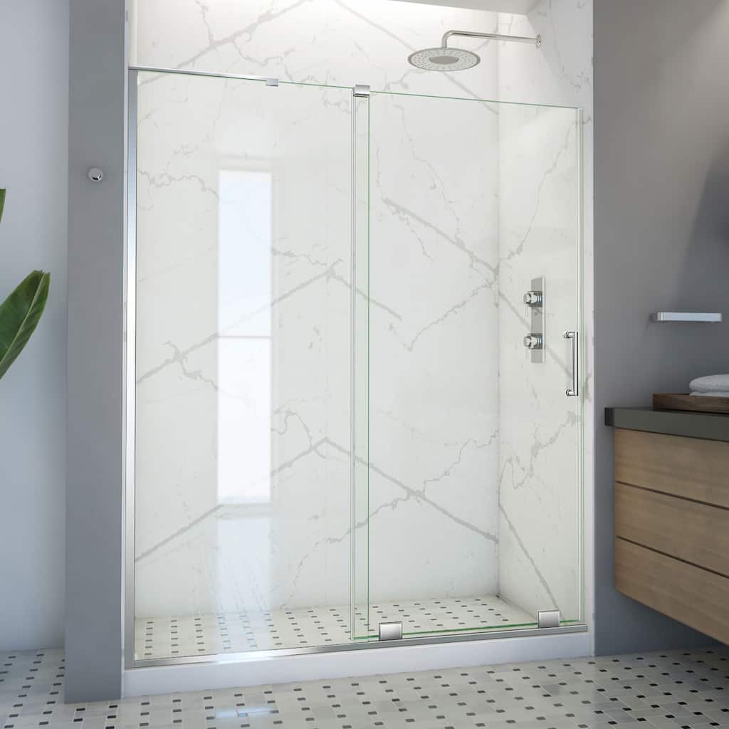 DreamLine Mirage-X 55 - 59 inch W x 72 inch H Frameless Sliding Shower Door