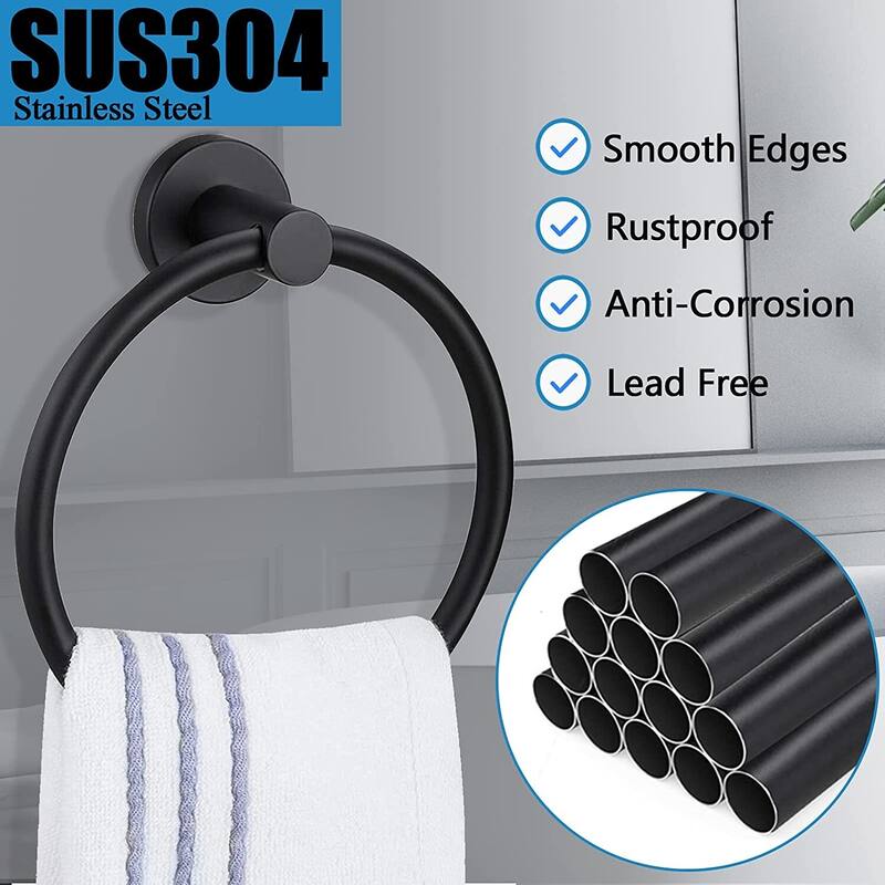 AITINKAN Bathroom Towel Ring Towel Holder Set of 2