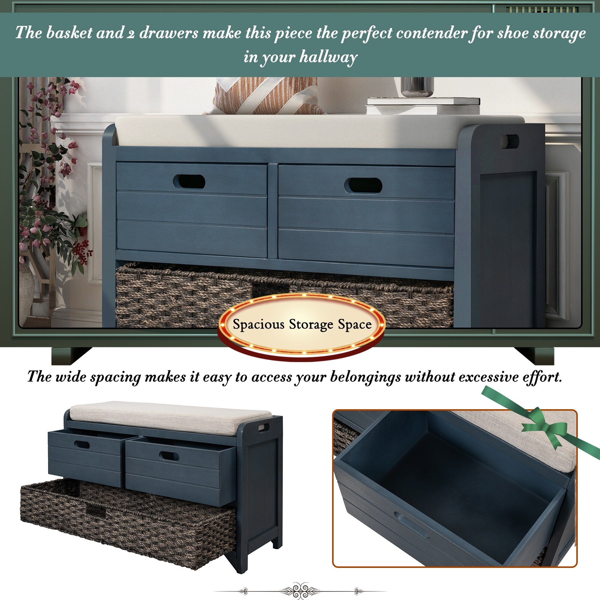Fully assembled online shoe storage