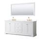 Option White / White Quartz Top / Brushed Gold Hardware