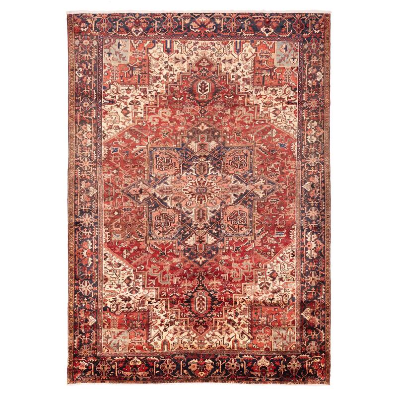 ECARPETGALLERY Hand-knotted Sarabi Red Wool Rug - 9'4 x 12'7