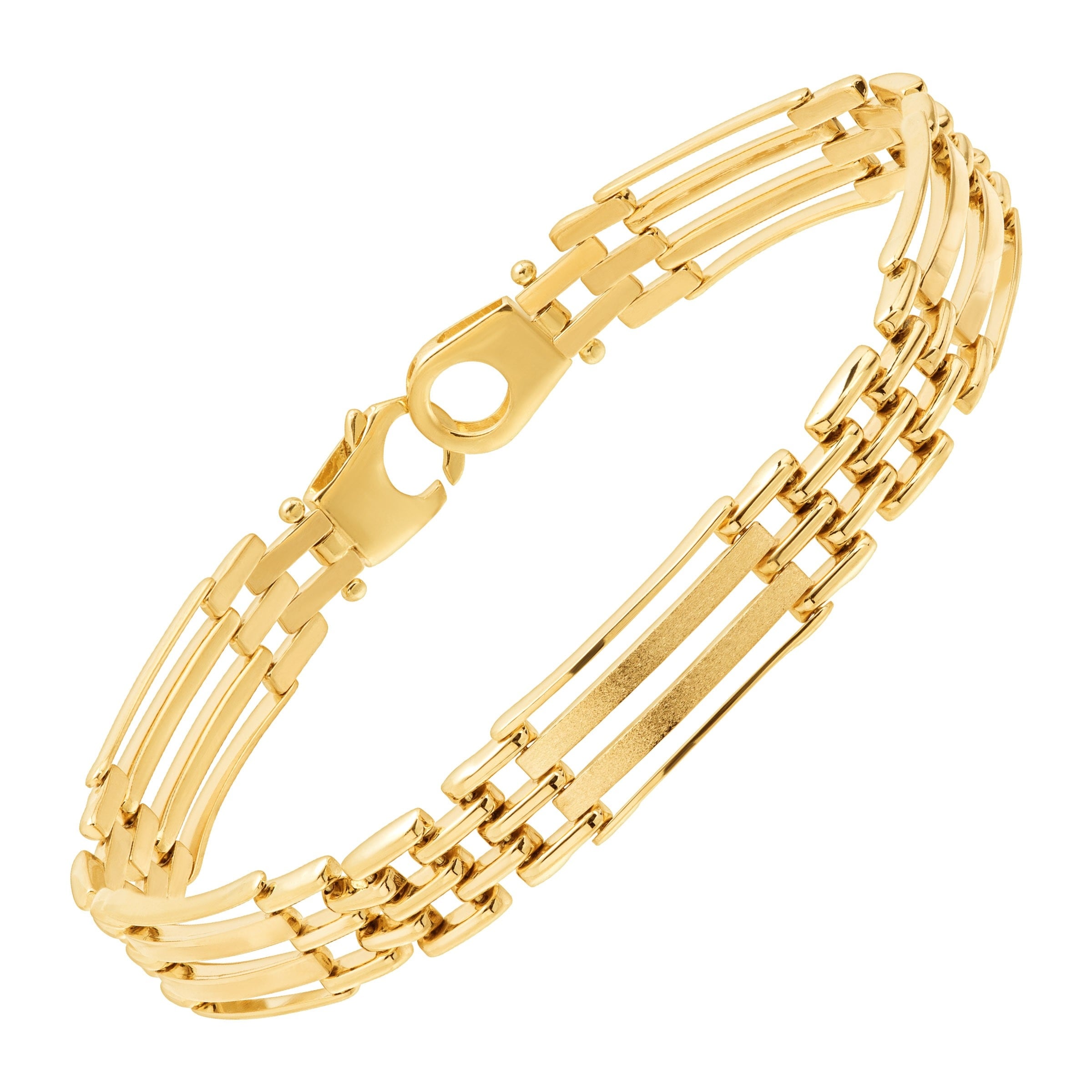 Panther Link Chain Bracelet in 10K Gold 