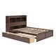 preview thumbnail 24 of 32, Full Size Storage Platform Bed with Trundle and Pull-Out Shelves, White