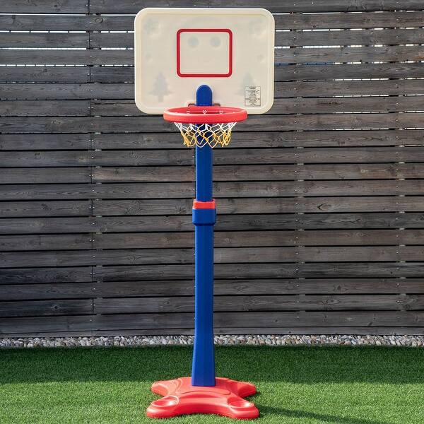 Shop Costway Kids Children Basketball Hoop Stand Adjustable Height