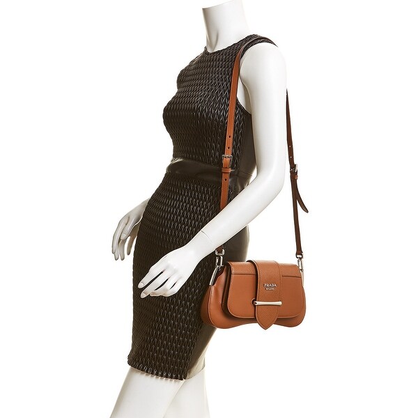 prada sidonie leather shoulder bag