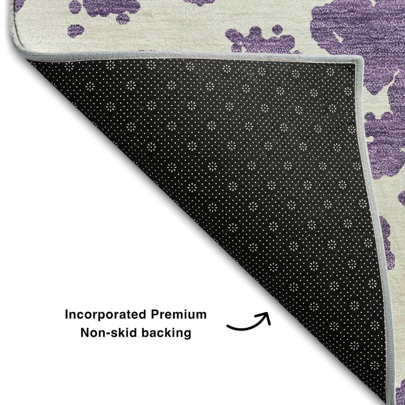 Premium Washable Super Soft Modern Crackle Mayfield Rug