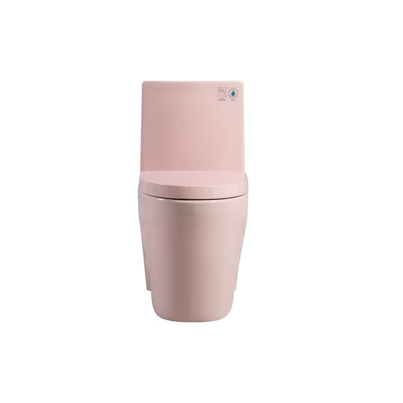 1.1/1.60 GPF Dual-Flush Elongated One Piece Toilet with Soft Close Seat - 27" x 16" x 31"