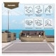 preview thumbnail 2 of 9, Beverly Rug Bordered Indoor Outdoor Rug, Outside Carpet for Patio, Deck, Porch - Grey