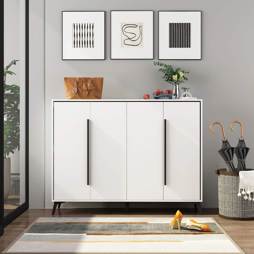 55.1"W End Table Sideboard Entryway Shoes Storage Cabinet Buffet