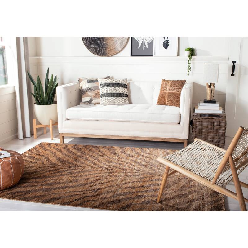 SAFAVIEH Hand-knotted Bohemian Nasrine Boho Jute Rug