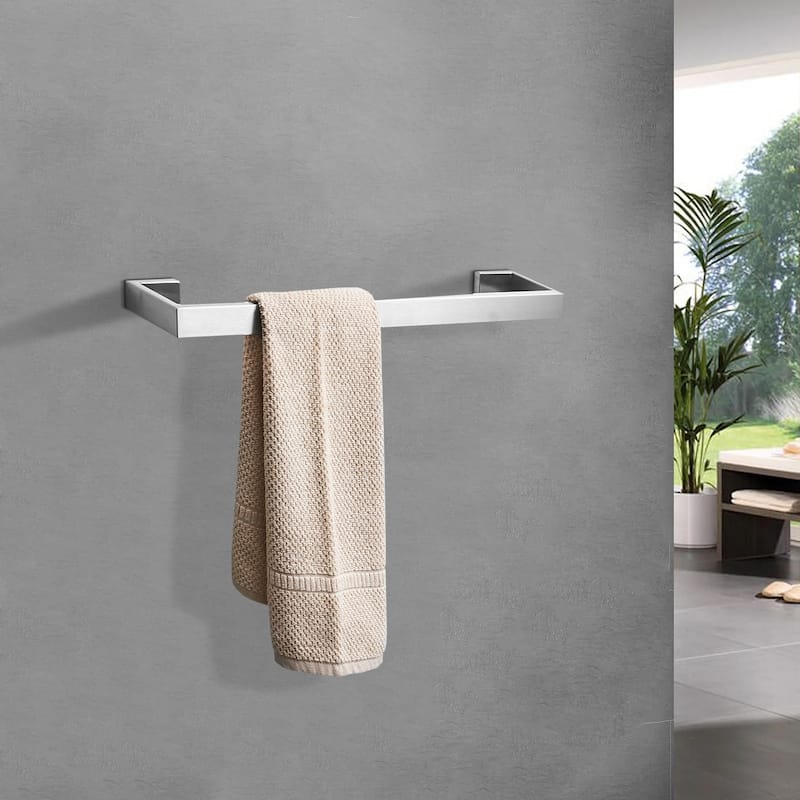 304 Stainless Steel Brushed Towel Bar - Brushed - Silver