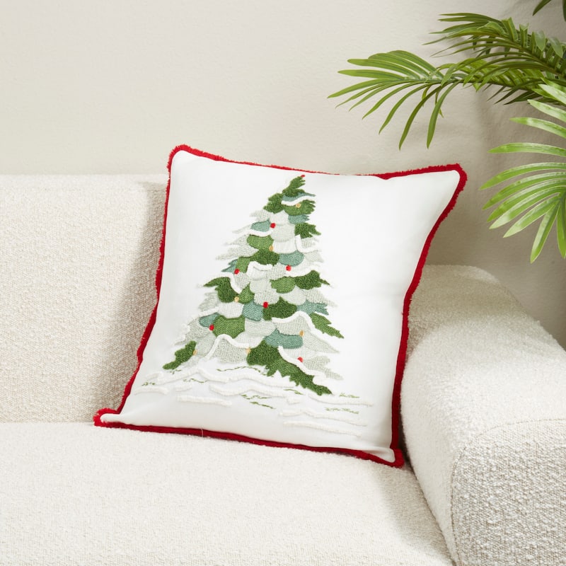 Christmas Tree Throw Pillow