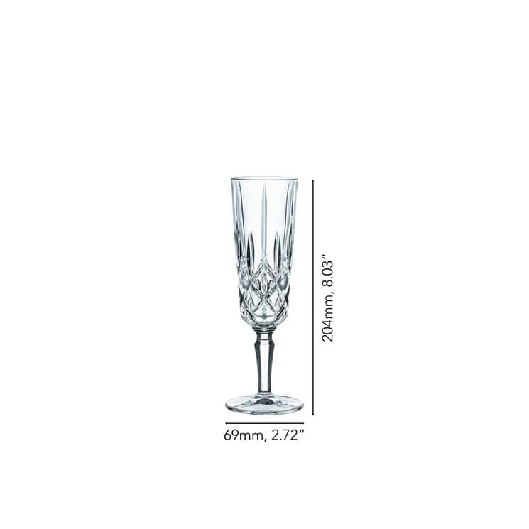 Nachtmann Set of 4 Noblesse Crystal Champagne Glasses