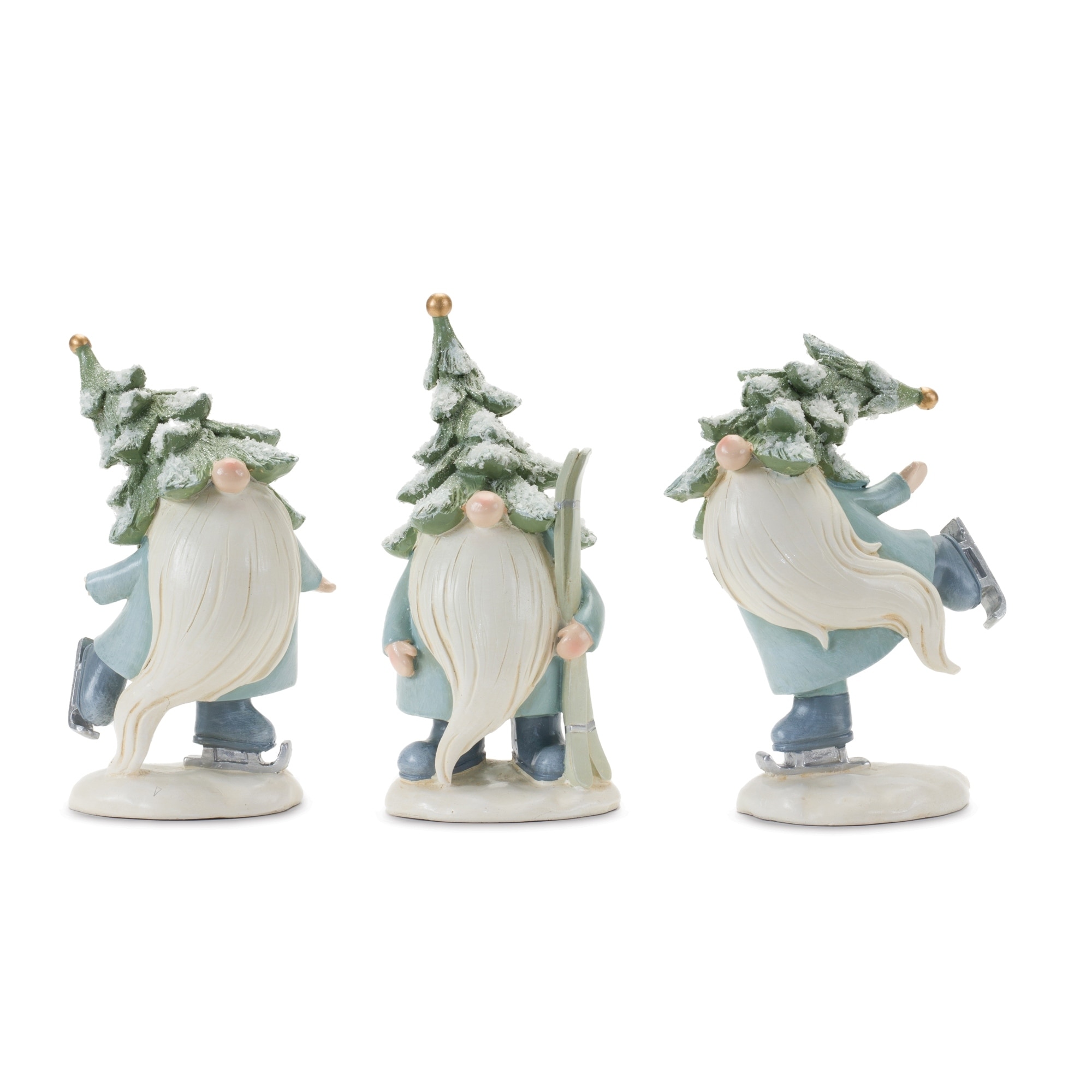 Pine Tree Gnome with Skis and Skates (Set of 3) - 5.5