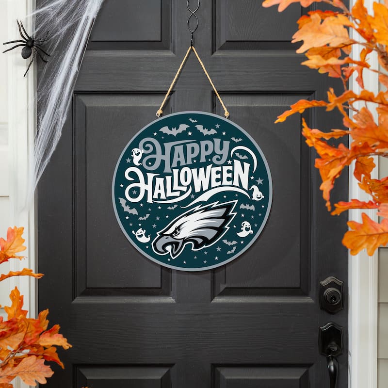 Philadelphia Eagles 18" x 18" Halloween Door Décor Wall Sign