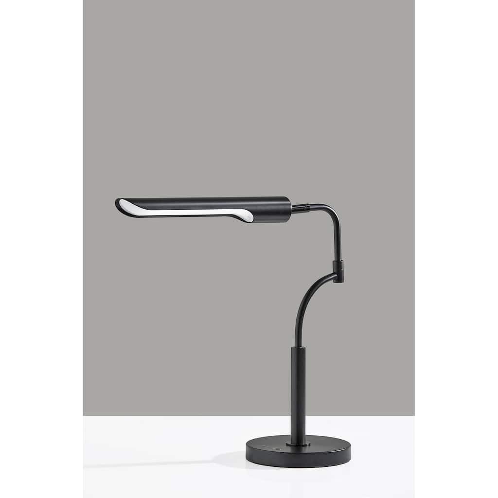 Zane LED Desk Lamp w. Smart Switch- Black