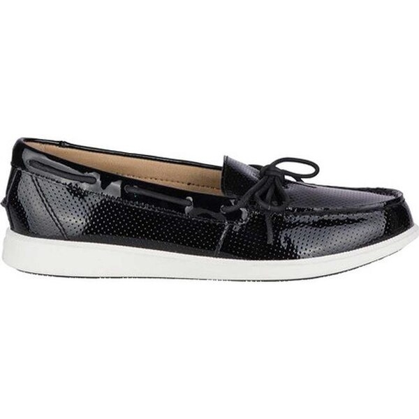 black patent leather sperrys
