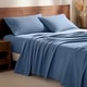 preview thumbnail 10 of 99, Bare Home Cotton Flannel Sheet Set - Velvety Soft Heavyweight California King - Coronet Blue