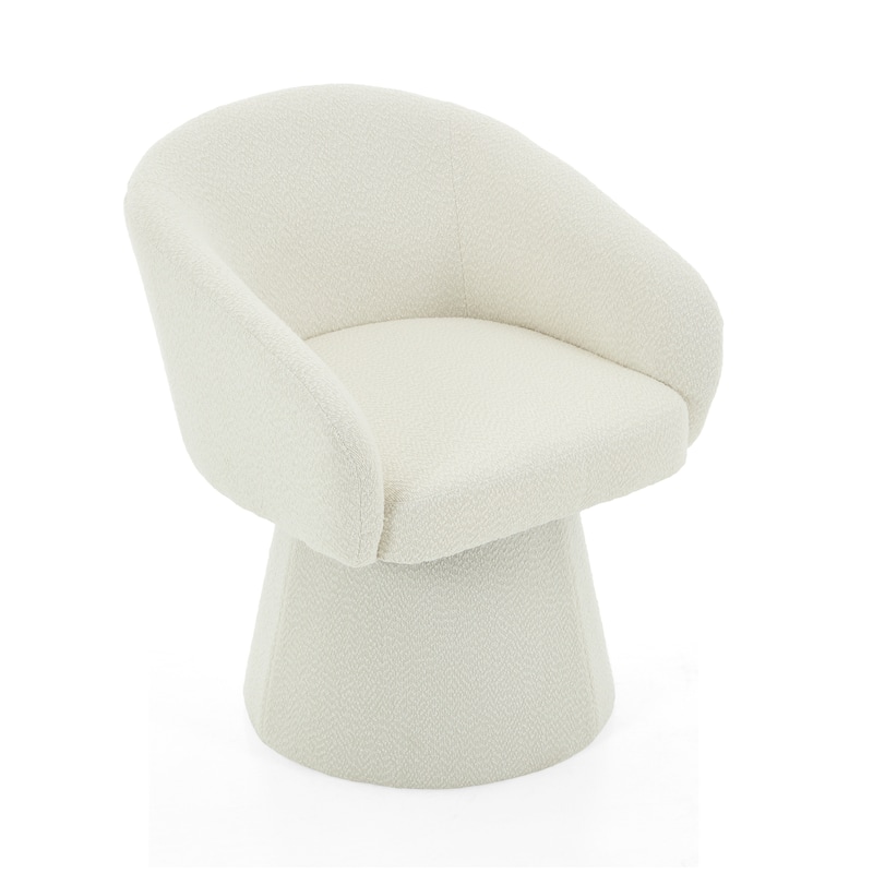 Christopher Knight Home - Calder Boucle Upholstered 360° Swivel Barrel Chair