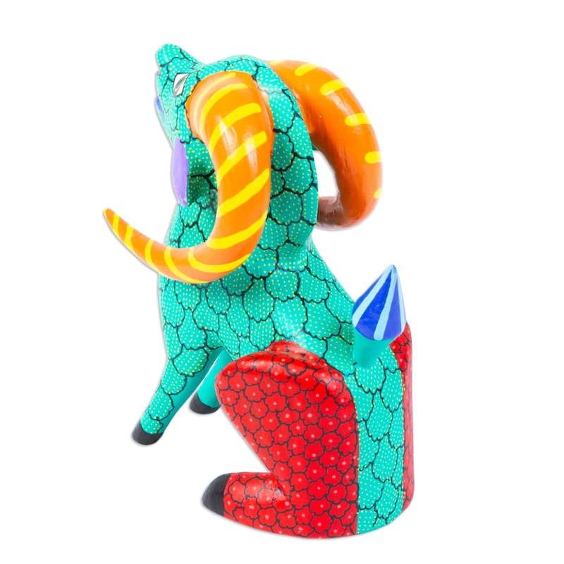 Novica Handmade Bold Cimarron Wood Alebrije Sculpture
