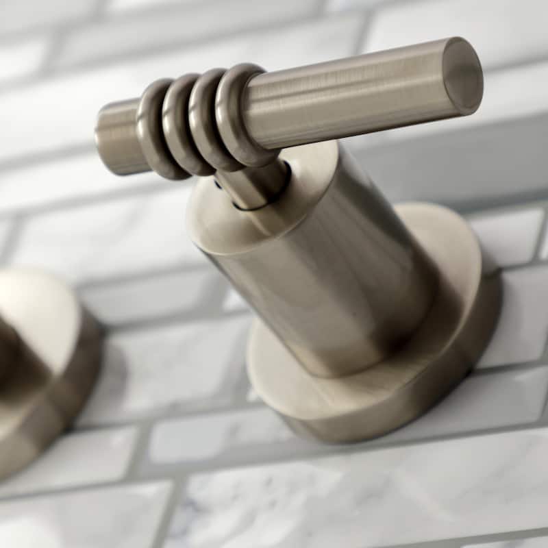 Milano Two-Handle 3-Hole Wall Mount Bathroom Faucet