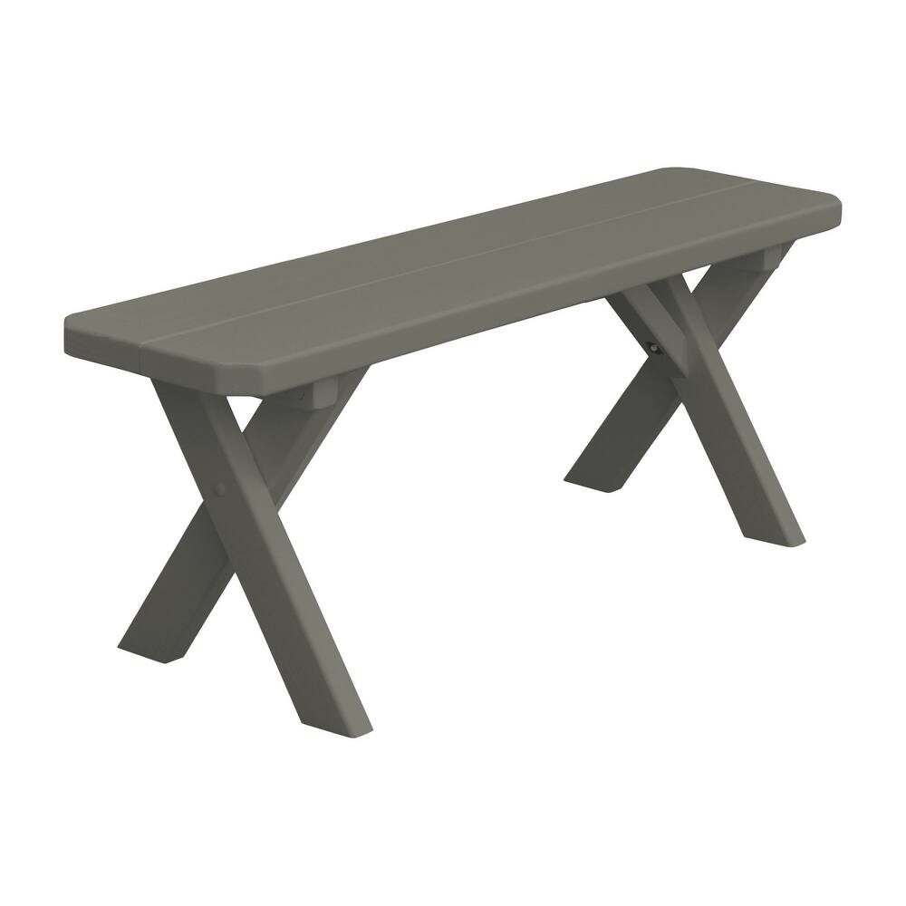 Pine 4' Crossleg Bench