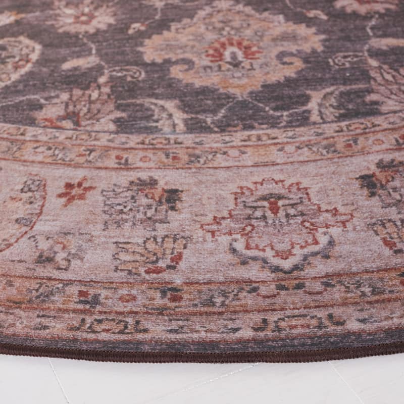 SAFAVIEH Tucson Machine Washable Slip Resistant Lissie Oriental Rug