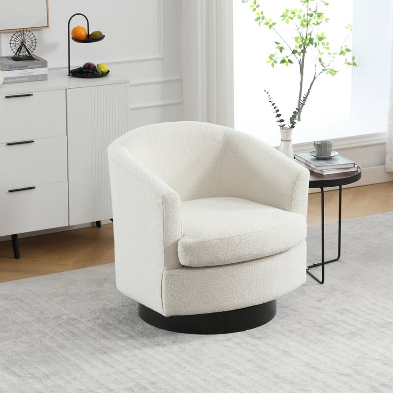 Swivel Accent Chair Armchair Upholstered Barrel Chairs
