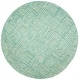 preview thumbnail 9 of 15, SAFAVIEH Handmade Nantucket Majram Contemporary Cotton Rug 4' Round - Green/Multi - Round