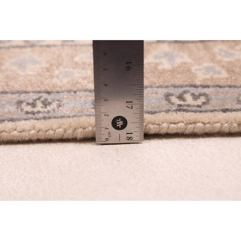 ECARPETGALLERY Hand-knotted Mamluk Grey Wool Rug - 6'0 x 8'11