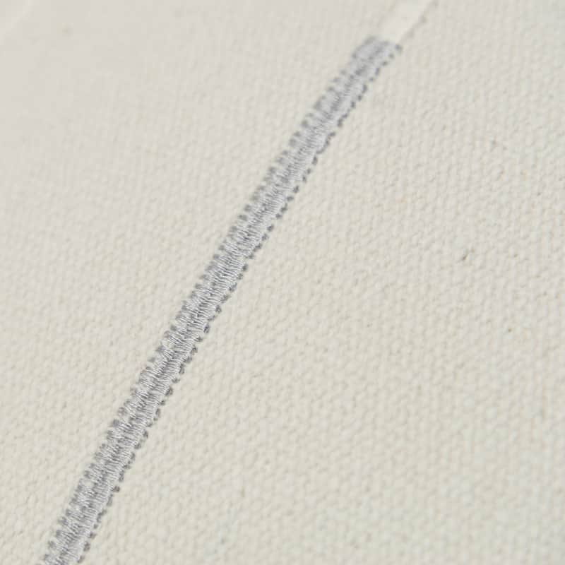 Rizzy Home Transitional Ivory Down Filled Decorative Pillow 20" x 20"