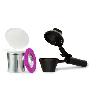 Perfect Pod EZ-Cup - 200 Filtri Di Carta Usa E Getta Con Coperchio Per Cialde Riutilizzabili