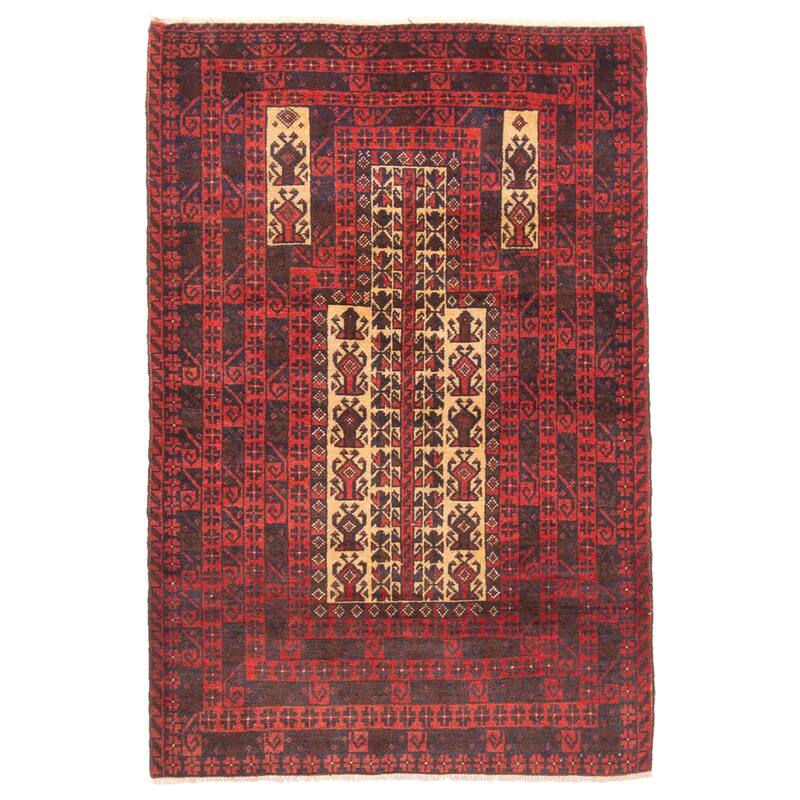 ECARPETGALLERY Hand-knotted Teimani Tan Wool Rug - 2'9 x 4'2