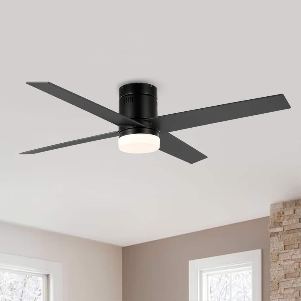WINGBO 52 inch Indoor Hugger Ceiling Fan with LED Light & Remote...