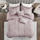 preview thumbnail 31 of 42, Madison Park Reagan 5 Piece Crinkle Velvet Comforter Set
