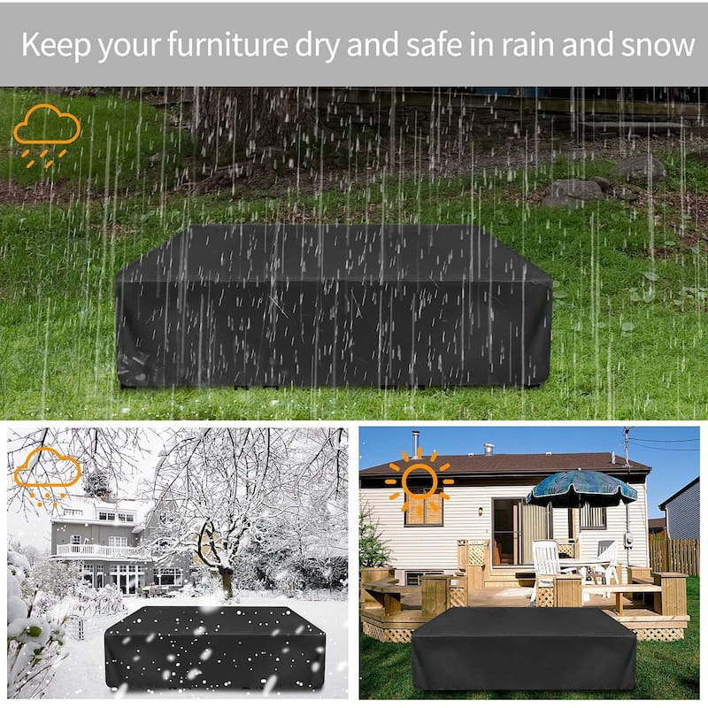 Patio Furniture Cover Waterproof Outdoor Furniture Cover for Table and Chairs Set Cover