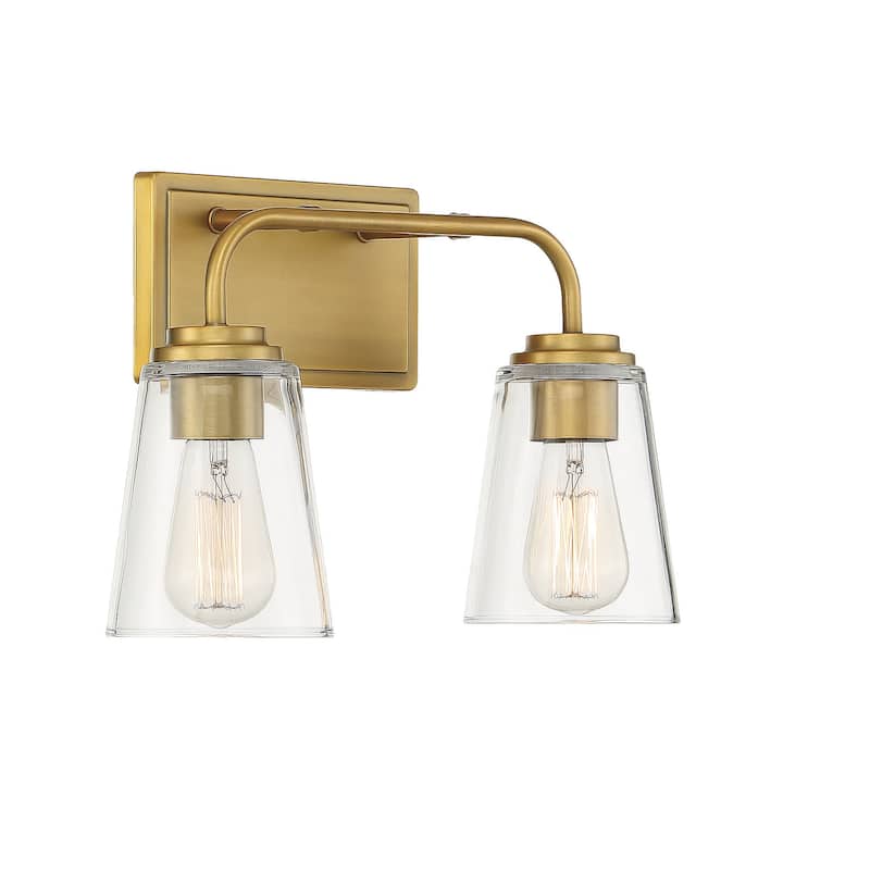 Meridian M80043 2 Light 15" Wide Bathroom Vanity Light with Tapered