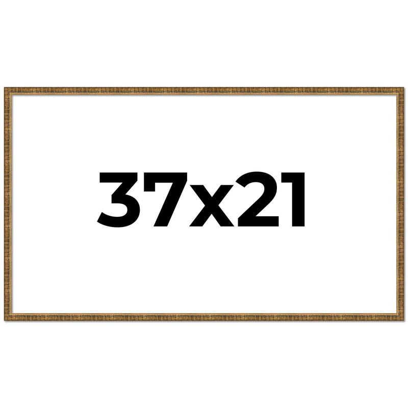 37x21 Frame Gold Picture Frame - Complete Modern Photo Frame Includes