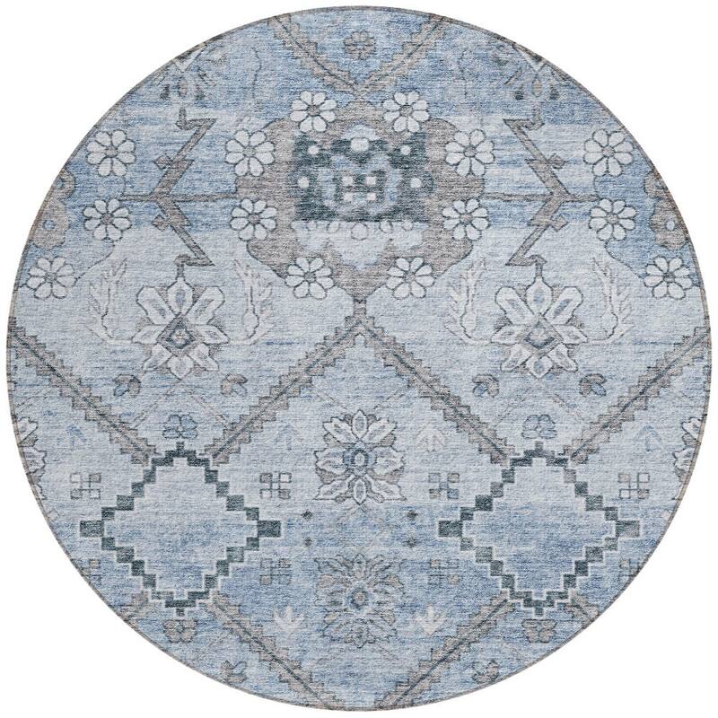 HomeRoots Floral Transitional Rectangle Outdoor Rug