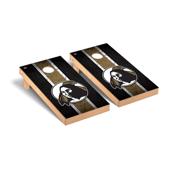 slide 2 of 5, North Carolina Pembroke Braves Vintage Cornhole Board Set