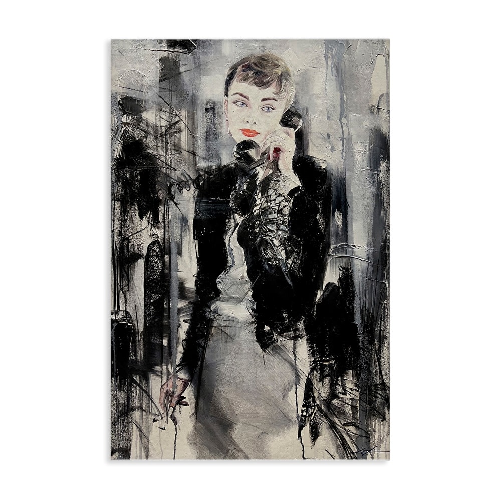 Stupell Classic Beauty Fashionista Canvas Wall Art Design By Lucille Lee