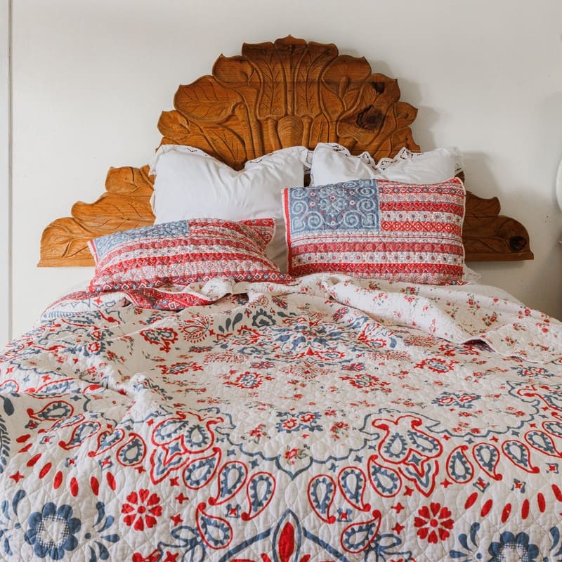 Boho Americana Cotton Reversible Quilt Set by JG Co. by Amie and Jolie Sikes