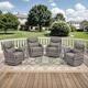 Option Grey Wicker Grey Cushion