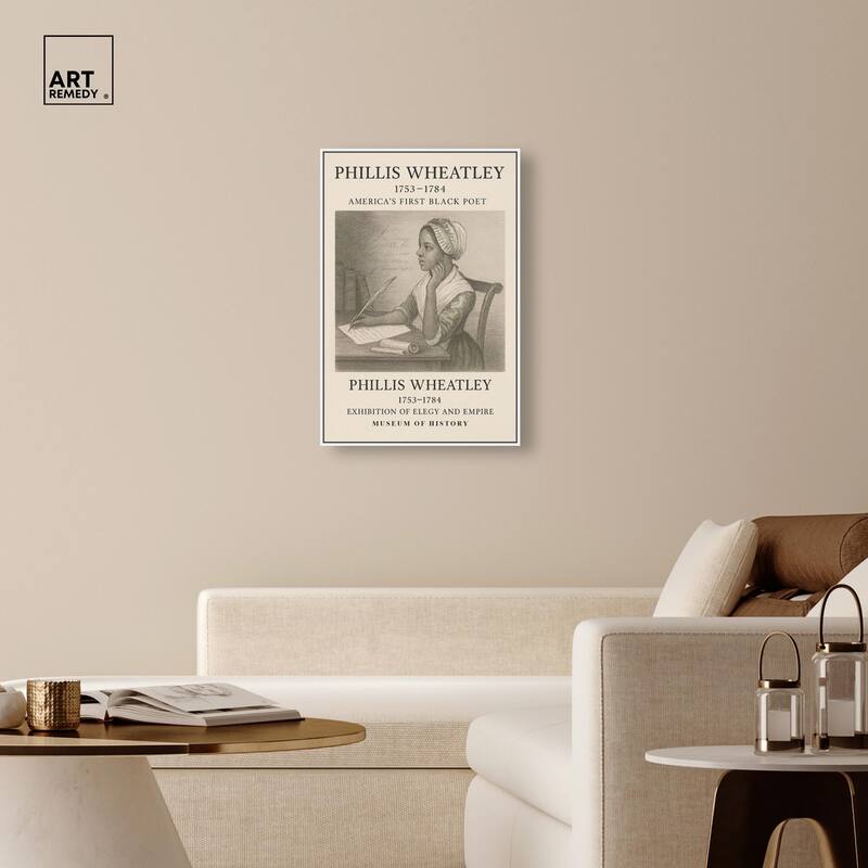Americas First Black Poet Canvas by Art Remedy