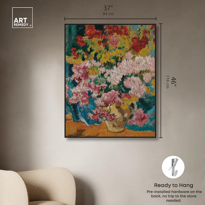 Give him Flores Canvas by Art Remedy