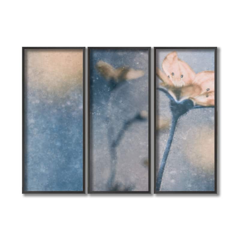 "Blue Winter" Framed 3-Piece Wall Art Set by Delphine Devos