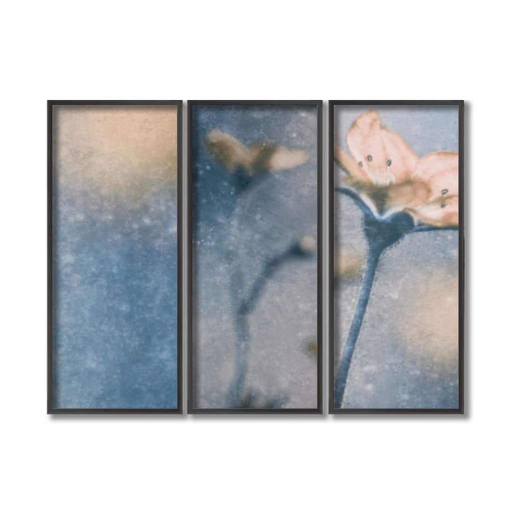 "Blue Winter" Framed 3-Piece Wall Art Set by Delphine Devos